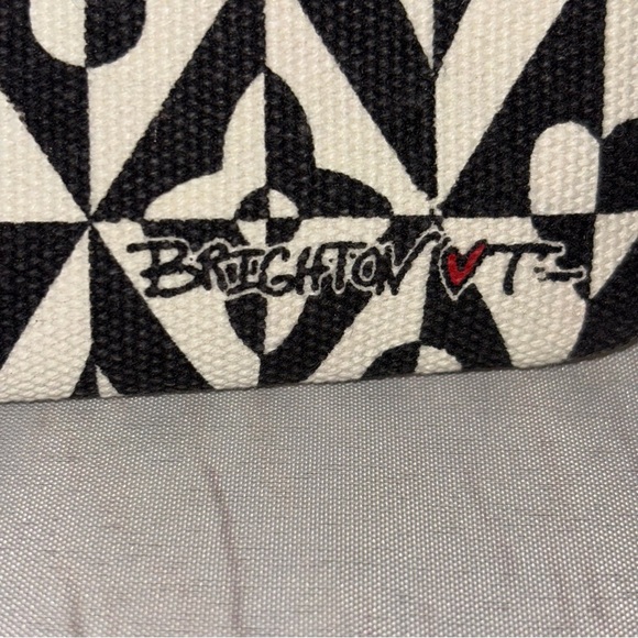 Brighton Canvas Zip Top Love Pouch, Cosmetic Case - Picture 3 of 5